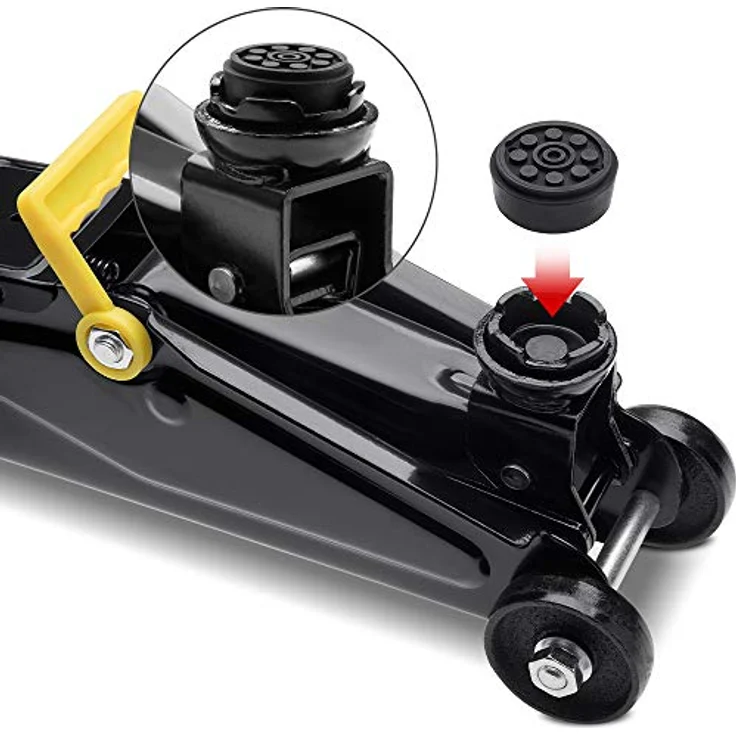 Deuba Hydraulischer Wagenheber 2 Tonnen inkl. Koffer Tragegriff Roll- und Lenkbar inkl. Gummiauflage Rangierwagenheber – Bild 4