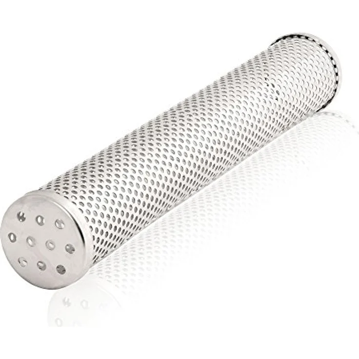 BBQ-Toro Edelstahl Räucherrohr "Victoria", Ø 5 x 30 cm, Räucherröhre für Gasgrill, Holzkohlegrill, Elektrogrill, langlebiges V2A Edelstahl, ideal zum Kalträuchern – Bild 1