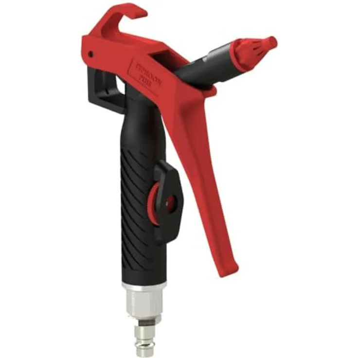 Riegler Hochleistungs-Blaspistole Typhoon Plus, Kunststoff mit stufenlos regelbarem Durchfluss, NW7,2 Steckerkonnection