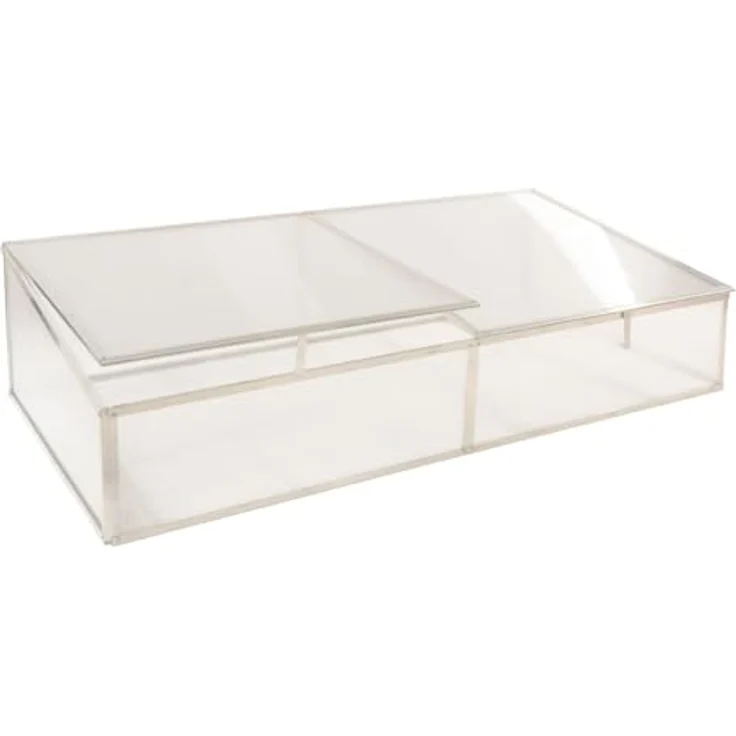 WESTMANN Aluminium Frühbeetaufsatz Genus 170 | Hochbeetabdeckung mit Polycarbonat-Doppelstegpaneelen | Zubehör für Hochbeet Klassik 170 | Silber | 165x85x41 cm – Bild 2