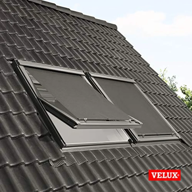 VELUX MHL PK00 5060, Manuelle Hitzeschutz-Markise für Dachfenster, Lichtfilterung, Schwarz – Bild 5