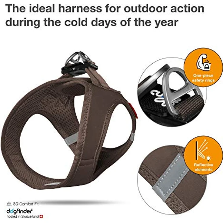 Vest Harness Softshell Brown 3XS – Bild 3
