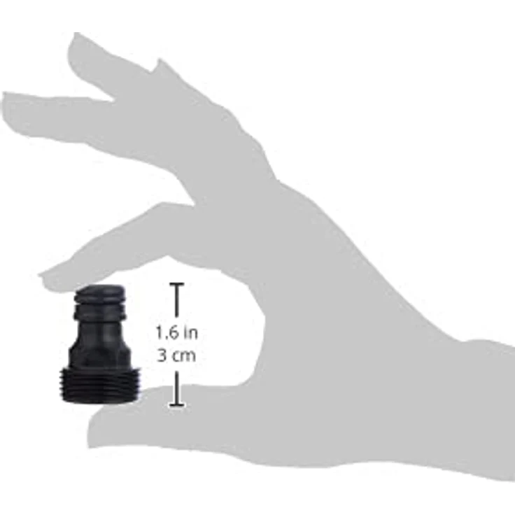 GARDENA Geräteadapter: Steckanschluss an das Original GARDENA System für Bewässerungsgeräte mit Innengewinde, passend für 26.5 mm (G 3-4)-Gewinde, verpackt (2921-20) Bewässerungszubehör – Bild 3