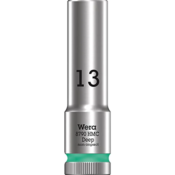 Wera 8790 HMC Deep Steckschlüsseleinsatz, 1/2″-Antrieb mit Kugelfangrille für tiefliegende Verschraubungen, inkl. Take it easy Werkzeugfinder – Bild 1