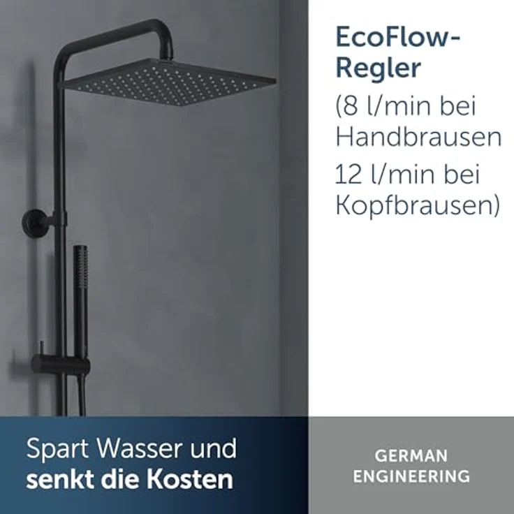 Ideal Standard Duschsystem Tiro, wassersparend, CoolBody-Technologie, einfache Reinigung, modernes Design – Bild 3