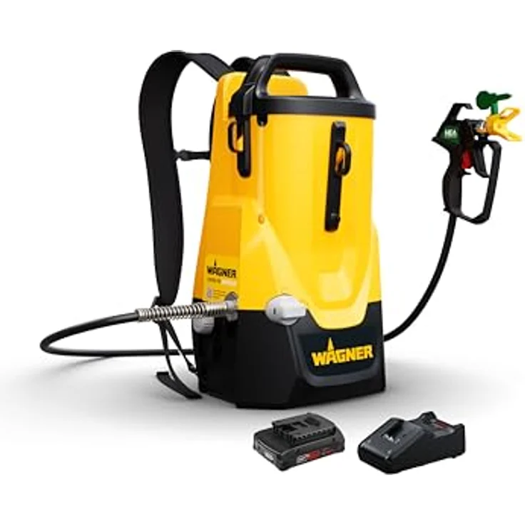 WAGNER Akku-Farbsprühsystem Control Pro 300 Move 18V Kit, flexibles Spritzen im Rucksack- oder Handbetrieb, inkl. Akku und Ladegerät, für wasser- und lösemittelhaltige Materialien – Bild 1