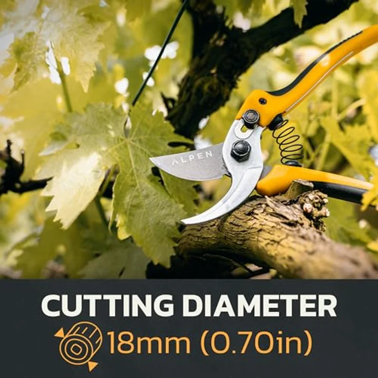 Alpen Swiss Tools Gartenschere GELBHORN 140 Ersatzteil-Kit, Klinge aus japanischem Kohlenstoffstahl, gelb – Bild 4