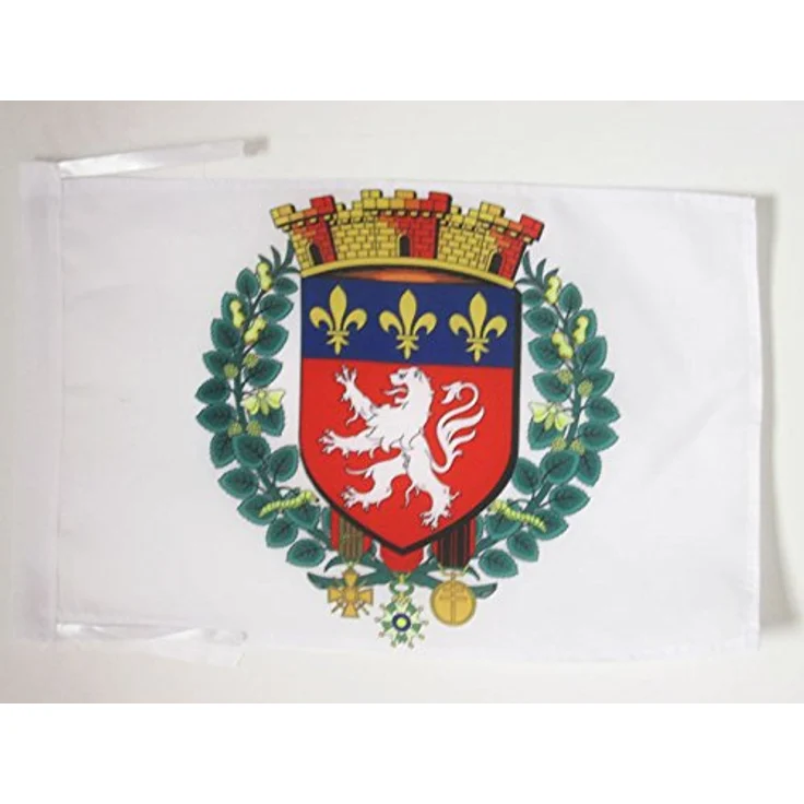 AZ FLAG Lyon Flagge, 45x30 cm mit Kordel, verstärkte Ecken für Innen & Außen, Polyester 100D – Bild 1