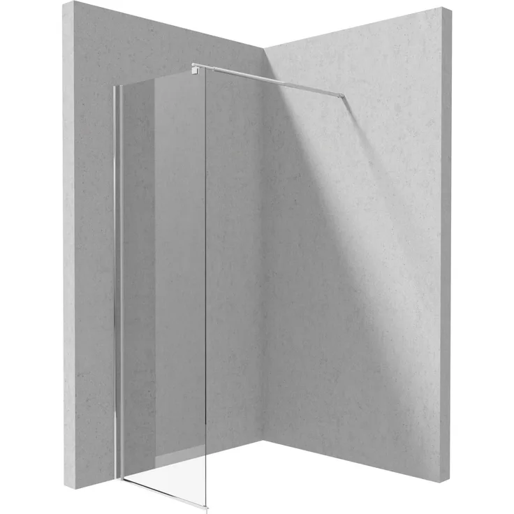 DEANTE Walk In Duschwand Kerria Plus, 60 cm, Chrom mit A TOTALWeiß Glas KTS_086P