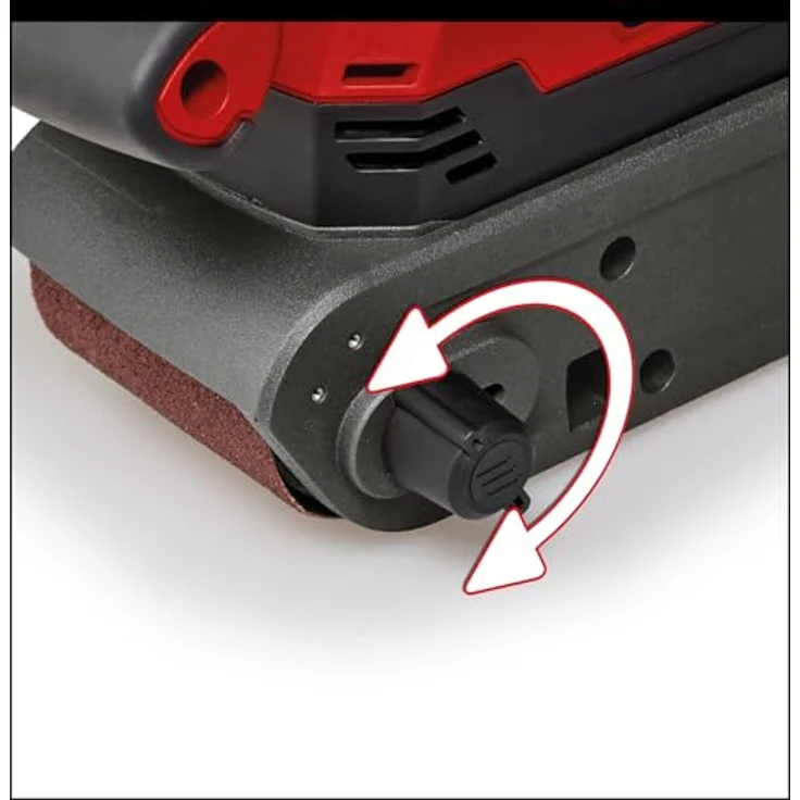 Einhell Bandschleifer TE-BS 850 E, 850 W, 400 m/min Schleifbandgeschwindigkeit, Staubabsaugung, stationärer Einsatz, inkl. Zubehör – Bild 5