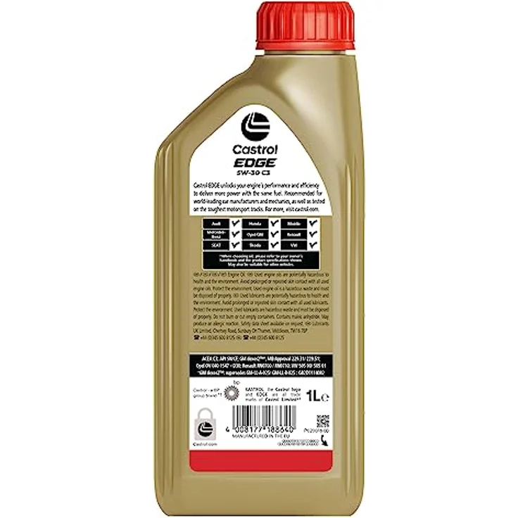 Castrol Motoröl EDGE 5W-30 C3, 1L Synthesetechnologie mit Fluid-TITANIUM für optimalen Motorschutz – Bild 4