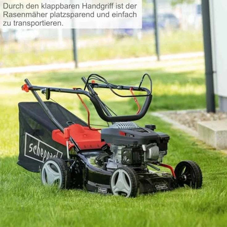 Scheppach RM420A, Benzin Rasenmäher 3,3PS 5in1 mit Antrieb, Schnittbreite 42cm, inkl. 0,6 L Öl – Bild 7
