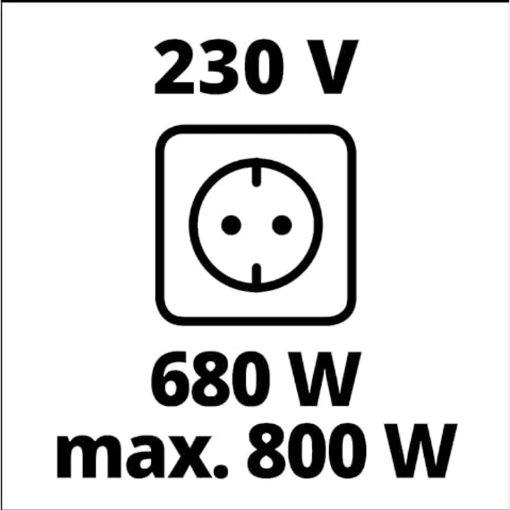 Einhell Stromerzeuger (Benzin) TC-PG 10-E5 (680 W, 2-Takt-Antriebsmotor, 230 V-Steckdose, Tragerahmen, stabile Standfüße, Überlastschalter, Seilzug zum Starten) – Bild 5