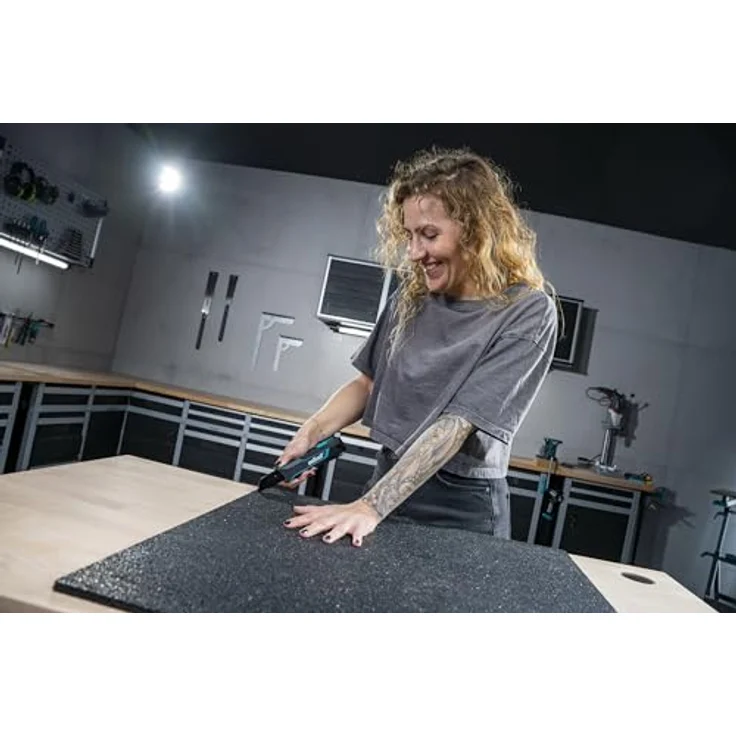 Wolfcraft 4291000 PRO SAFETY Abbrechklingenmesser 25mm, ergonomisches Teppichmesser mit PRO SHARP-Klinge für Links- und Rechtshänder – Bild 9