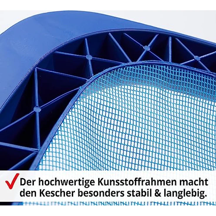 HECHT Pool Kescher Set mit teleskopierbarer Aluminiumstange, 1,9 m - 3,9 m, 32 x 30 cm Netzgröße, ideal für alle Poolgrößen – Bild 7