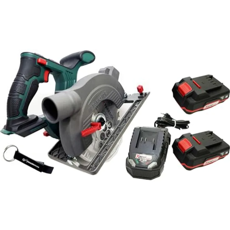 HEADNMORE® Bundle - PARKSIDE® 20V Akku Handkreissäge PHKSA 20 und HEADNMORE® Schlüsselanhänger (2x2Ah Akku)