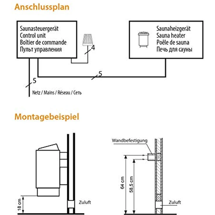 EOS Thermat finnischer Saunaofen 9 kW – Bild 5