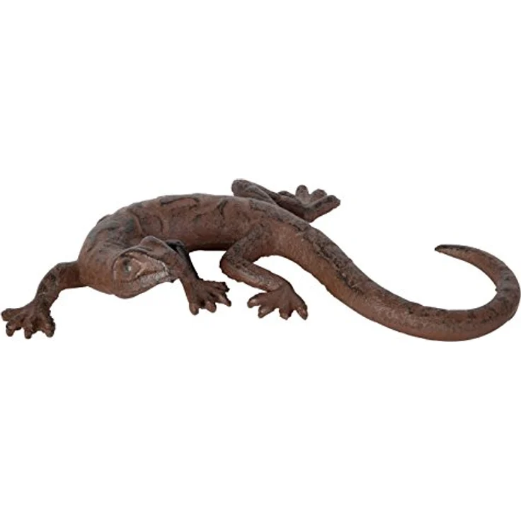 Esschert Design - Gartenfigur Eidechse 18,3 cm Gusseisen braun – Bild 2