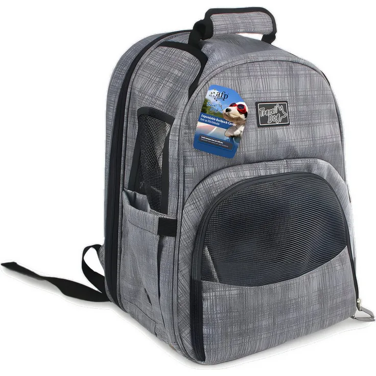Holland Animal Care Tiertransporttasche Travel Dog Expendable Backpack Hunderucksack, verlängerbar auf 105 cm, inklusive weicher Matte, blau