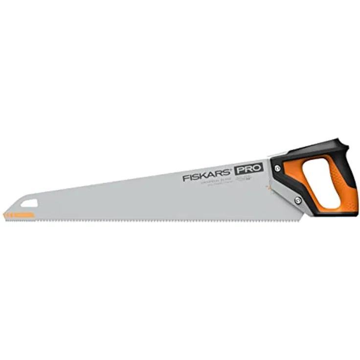 Fiskars Pro Handsäge für weiches Holz, Sägeblattlänge: 55 cm, 11 TPI, Schwarz/Orange, PowerTooth, 1062918