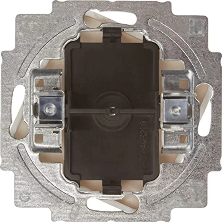 Busch-Jaeger Abdeckrahmen Reflex SI 2538-214, Blindzentralscheibe mit Tragring, weiß – Bild 2