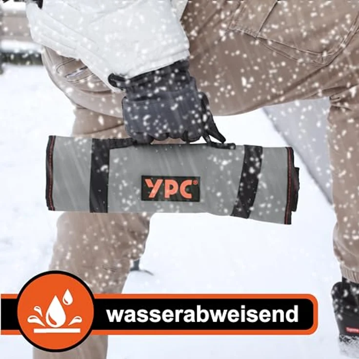 YPC VarioRoll XL, Werkzeugtasche rollbar mit 20 Steckfächern und 15 Schlaufen, 56x34cm, wasserfestes Oxford 600D Polyester – Bild 3