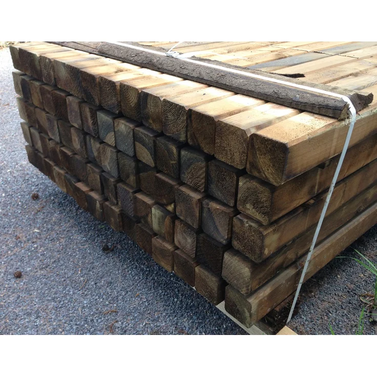 1Stk. HOLZPFOSTEN 7cm x 7cm x 150cm Kantholz Pfosten für Gartenzaun – Bild 4