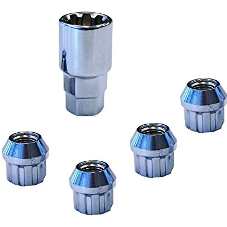 Carpoint radmuttern M12 x 1,25 L20 konisch 4 Stück