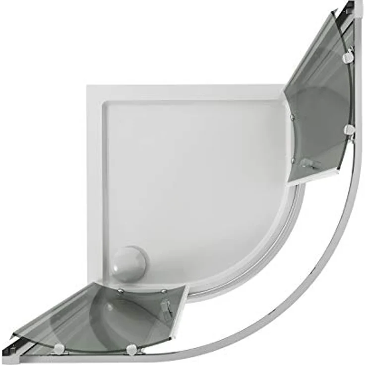 Eckeinstieg Duschkabine Runddusche 80x80 H198 Transparent 6mm Glas Mod. Ready – Bild 7