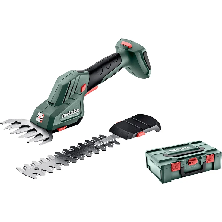 Metabo Akku-Strauch- und Grasschere SGS 18 LTX Q (18V, Li-Ion, inkl. 20cm Strauch- und 11,5cm Grasmesser) ohne Akku und Ladegerät, in metaBOX 145 L – Bild 2