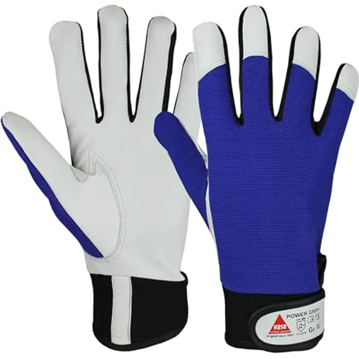 Hase Power Grip I Montagehandschuh, Schafsnappaleder, Größe 10, hoher Tragekomfort, 10 Stk.