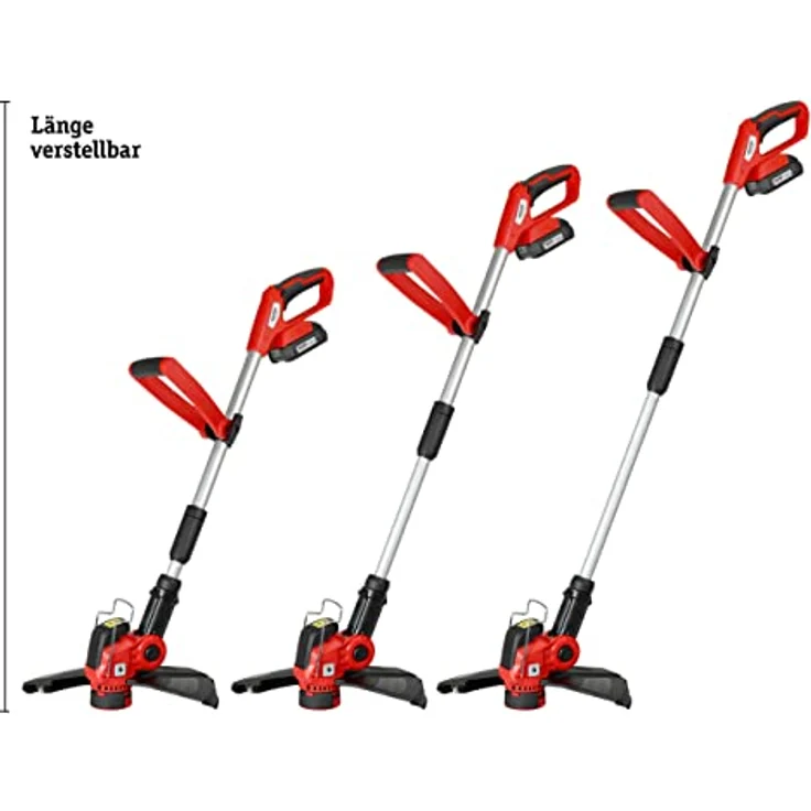 WALTER 3-in-1 Akku-Rasentrimmer 20 V, Rasenkantenschneider mit Einer Schnittbreite von 30 cm, flexibel Einstellbarer Schnittwinkel, Verstellbarer Zusatzhandgriff, Leerlaufdrehzahl 8000 min-1 - Preisvergleich – Bild 2