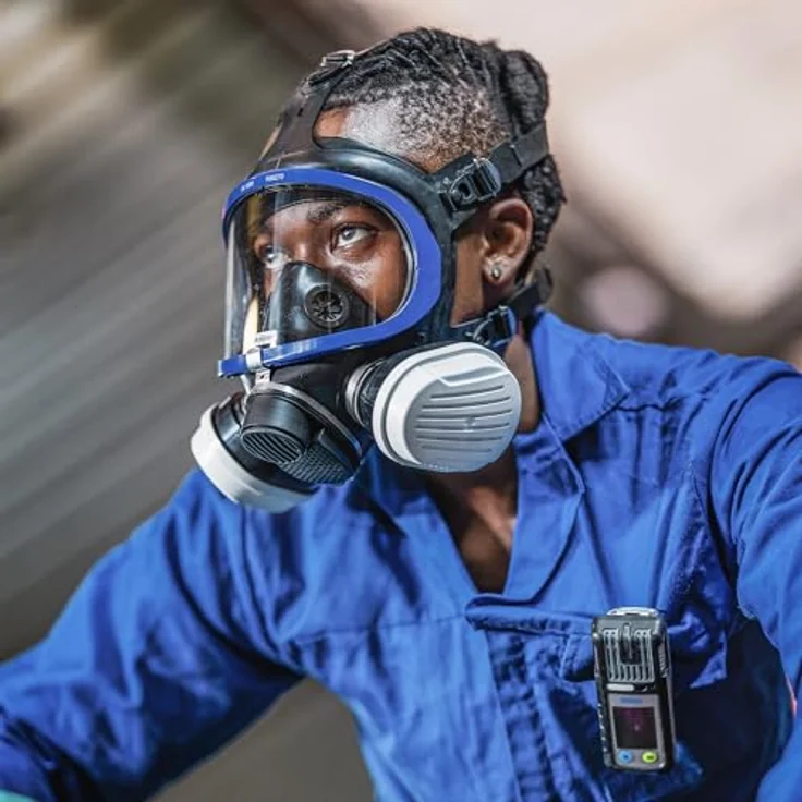 Dräger X-plore Atemschutzmaske, Kombi-Filter P3 Bajonett A1B1E1K1 Hg, Schutz gegen Gase, Dämpfe und Partikel – Bild 6