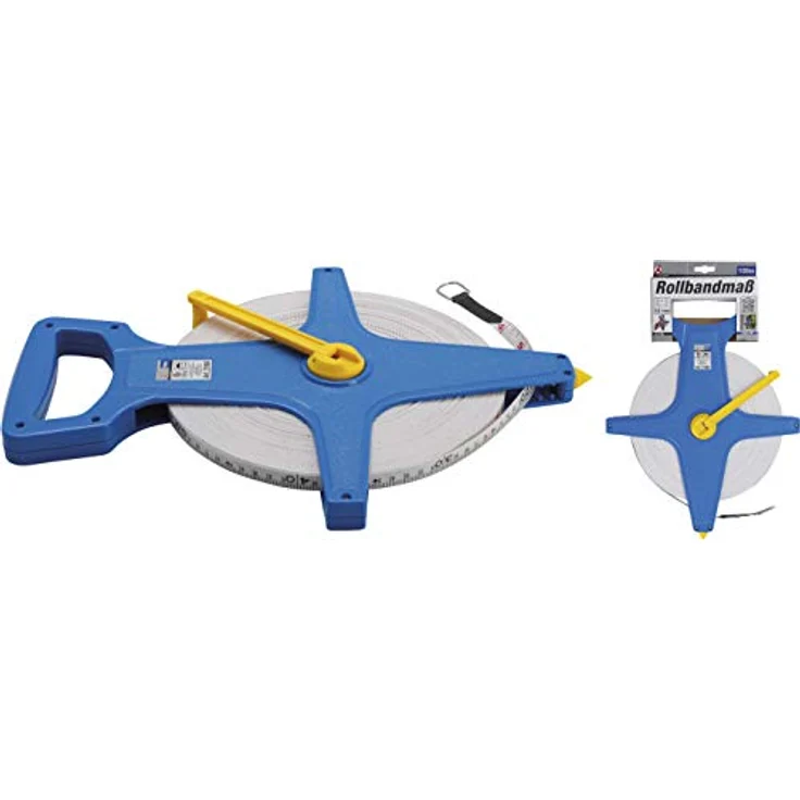 Kraftmann 2160 Rollbandmaß 100 m Breite 12 mm Fiberglas beideitsig markiert, Zoll- und Meter-Skala Maßband, Bandmaß – Bild 7