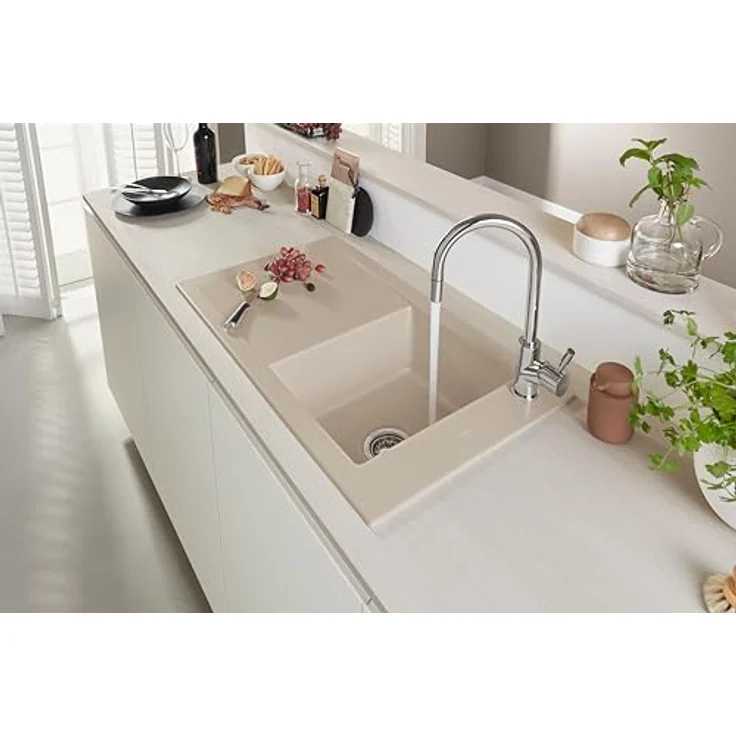 Villeroy & Boch Küchenarmatur 925400LE, Edelstahl poliert, mit Ausziehbrause und keramischen Dichtungen – Bild 7