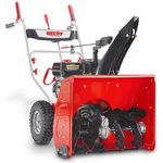 Hecht 9661 Benzin-Schneefräse 2-stufig, 61 cm Arbeitsbreite, 13 m Auswurfsweite, 8 Gänge, Radantrieb, 190° Auswurfschacht