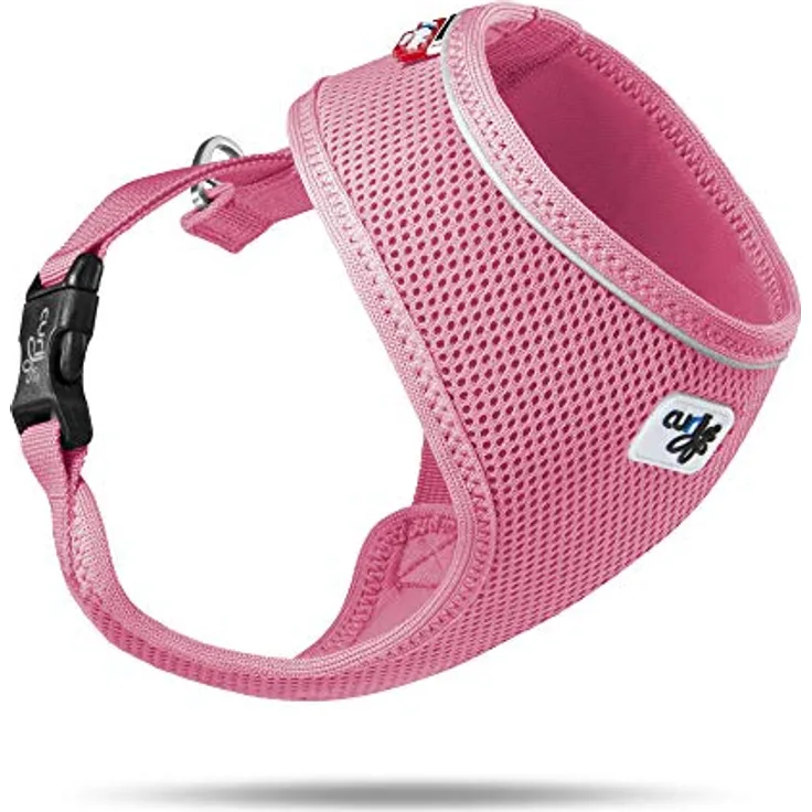 Curli Basic harness Air-Mesh Pink M (Hund), Halsband + Leine