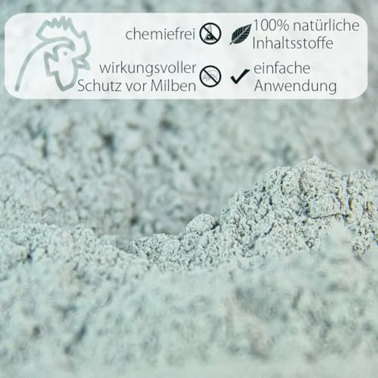 Petigi GeflügelHerz, 100% natürlicher Milbenschutz-Pulver für Hühner, 25kg Staubbad & Einstreuoptimierung – Bild 5