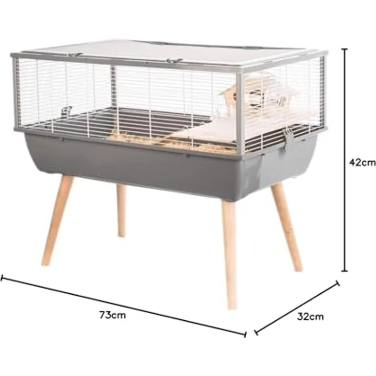 Zolux Cage Neo Nigha gray small H36, Gehege – Bild 6