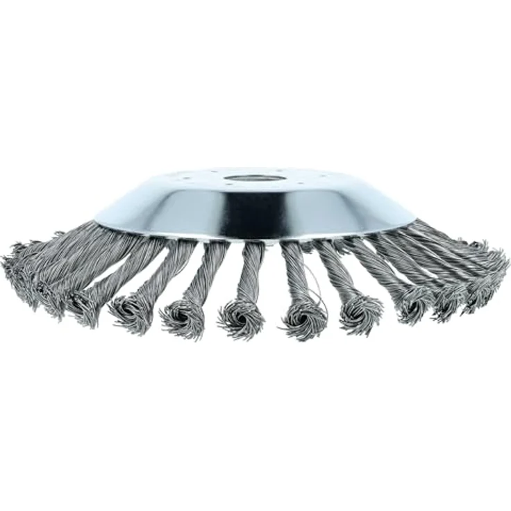 vhbw Unkrauthacke für Makita DBC CG430N, robuste Metall-Unkrautbürste mit 20 cm Durchmesser, silber – Bild 3