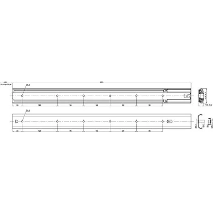 SOTECH Vollauszug 80 kg, 650 mm Soft Close Mechanik für geräuscharmes Schließen, 1 Paar – Bild 9