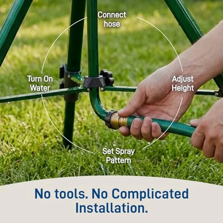 Orbit 56667 N Zink Auswirkungen Sprinkler Man Tripod Grundlage – Bild 9