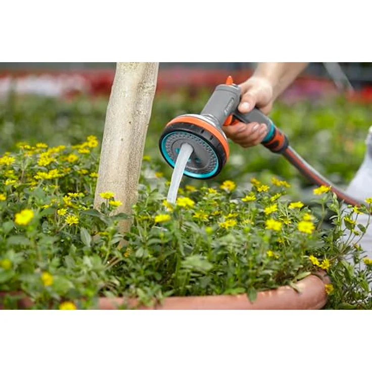 GARDENA Comfort Multibrause: Gartenbrause zum Bewässern und Reinigen, 5 Sprühformen, Dauerarretierung, stufenlose Regulierung, Frostschutz (18315-20) – Bild 4