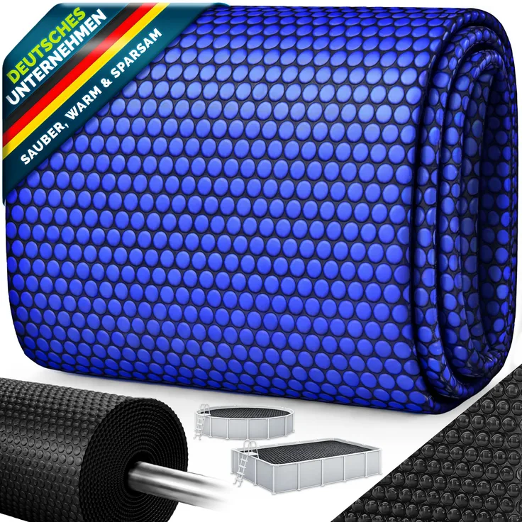 tillvex Pool Solarfolie Rund Ø 549 cm, Solarheizung und Solarabdeckplane zur Wärmespeicherung