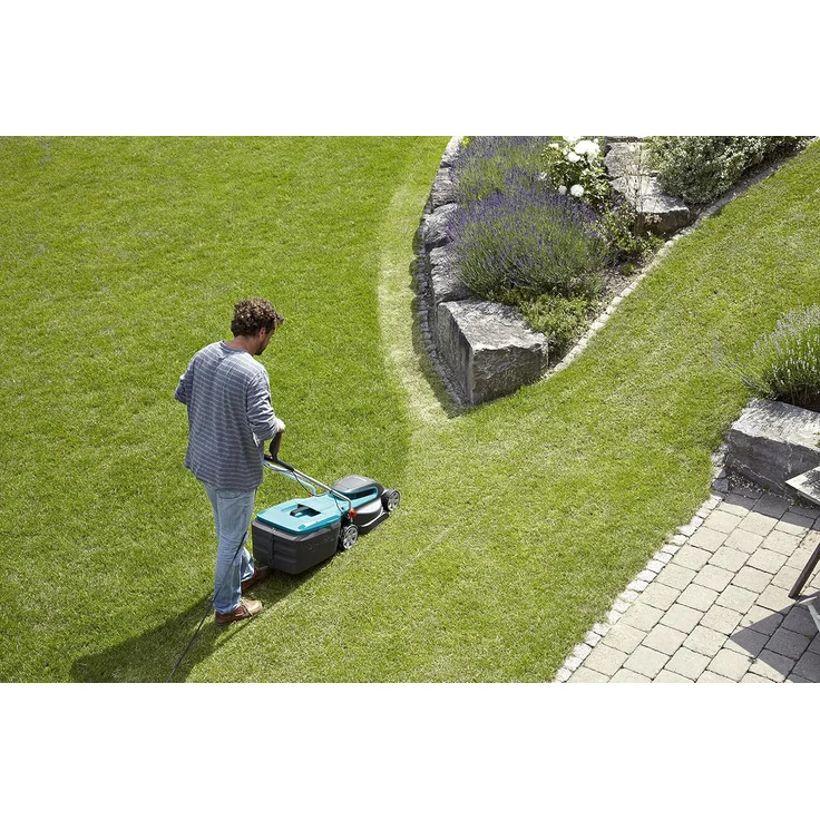GARDENA PowerMax Elektro-Rasenmäher 1400-34: Rasenmäher bis 400 m², 34 cm Schnittbreite, 40 l Fassungsvolumen, ErgoTec Plus-Handgriff - 5034-20 – Bild 7