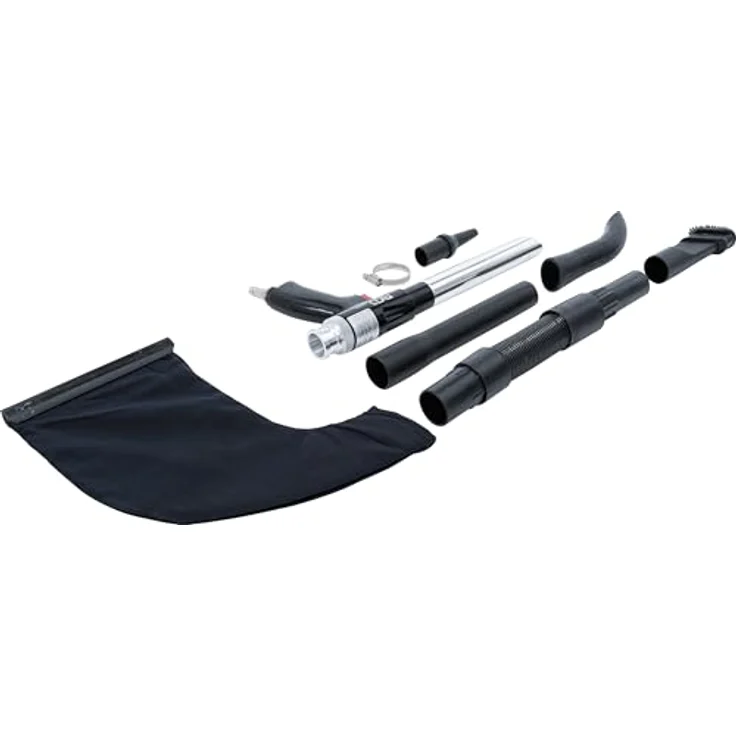 BGS Druckluftaufsatz, Druckluft-Saug- / Blaspistole umschaltbar, 8-tlg. Set mit Metallgehäuse, flexiblen Verlängerungen und Düsen – Bild 7