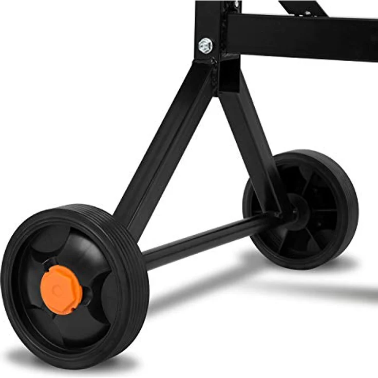 EBERTH Betonmischer 65L, Elektrisch mit 220W Motor, Stahlgestell, breite Fußplatte, orange/schwarz – Bild 5