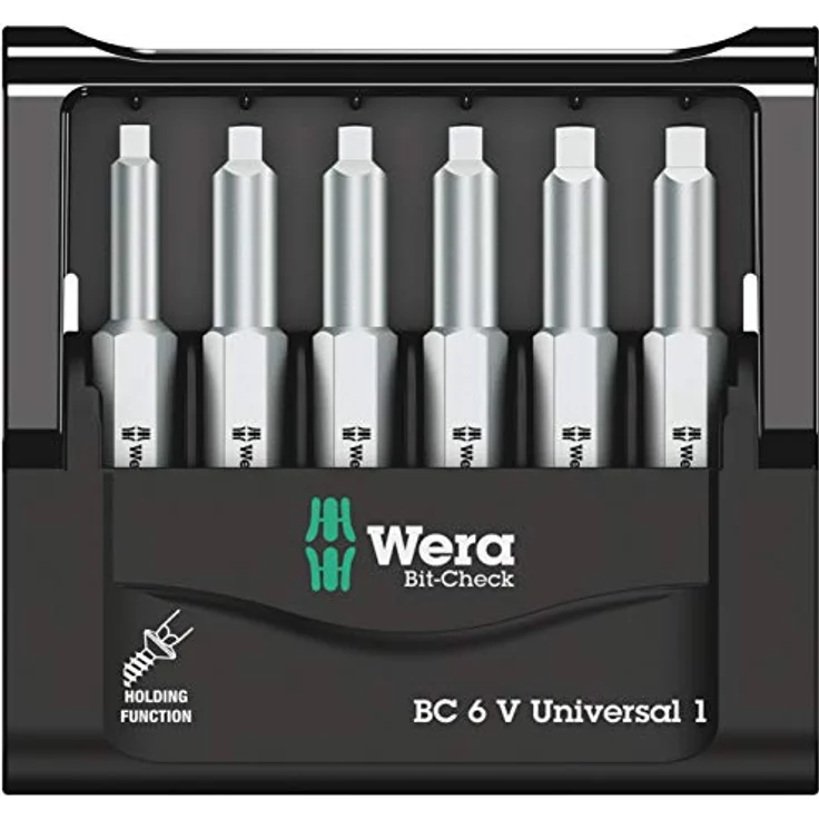 Wera Bit-Check 6V Universal 1 05056478001 Bit-Set 6teilig Innen-Vierkant (Robertson) Torsionszone – Bild 6