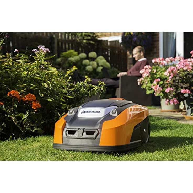 YARD FORCE Mähroboter X50i bis zu 500 qm-Selbstfahrender Rasenmäher Roboter mit WLAN-Verbindung, App-Steuerung, iRadar Ultraschallsensor, Kantenschneide-Funktion und bürstenloser Motor, schwarz-orange – Bild 7
