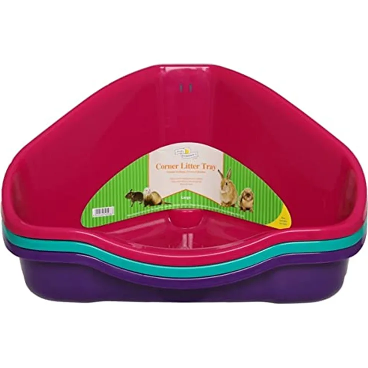 Walter Harrison's Ecktoilette für Kleintiere – Kaninchen, Degus, Frettchen, Katzen – groß – 49 cm